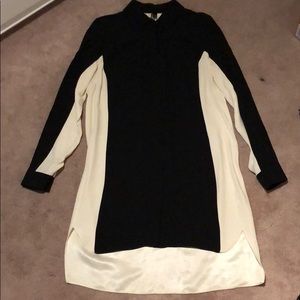 Topshop Colorblock Button Down Dress 4